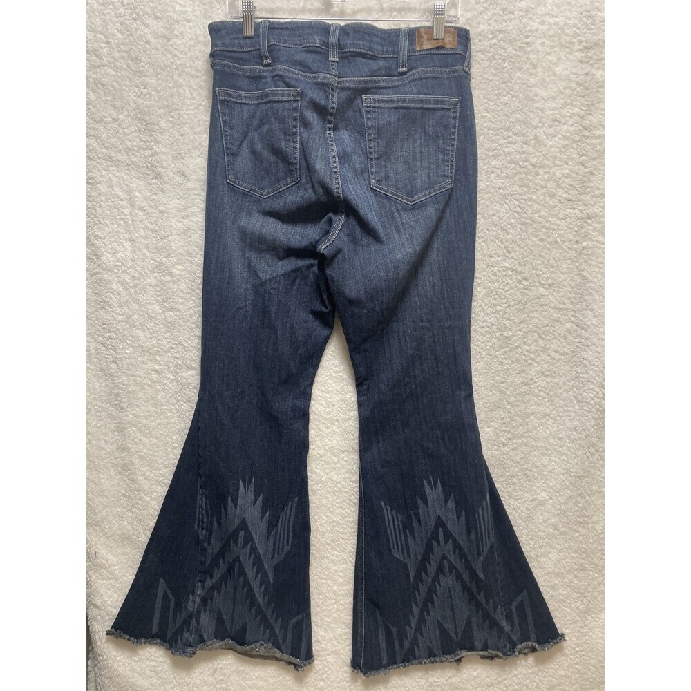 Ariat High Rise Flare Jeans Women's Size 32R Chimayo Extreme Flares Boho - Picture 3 of 10